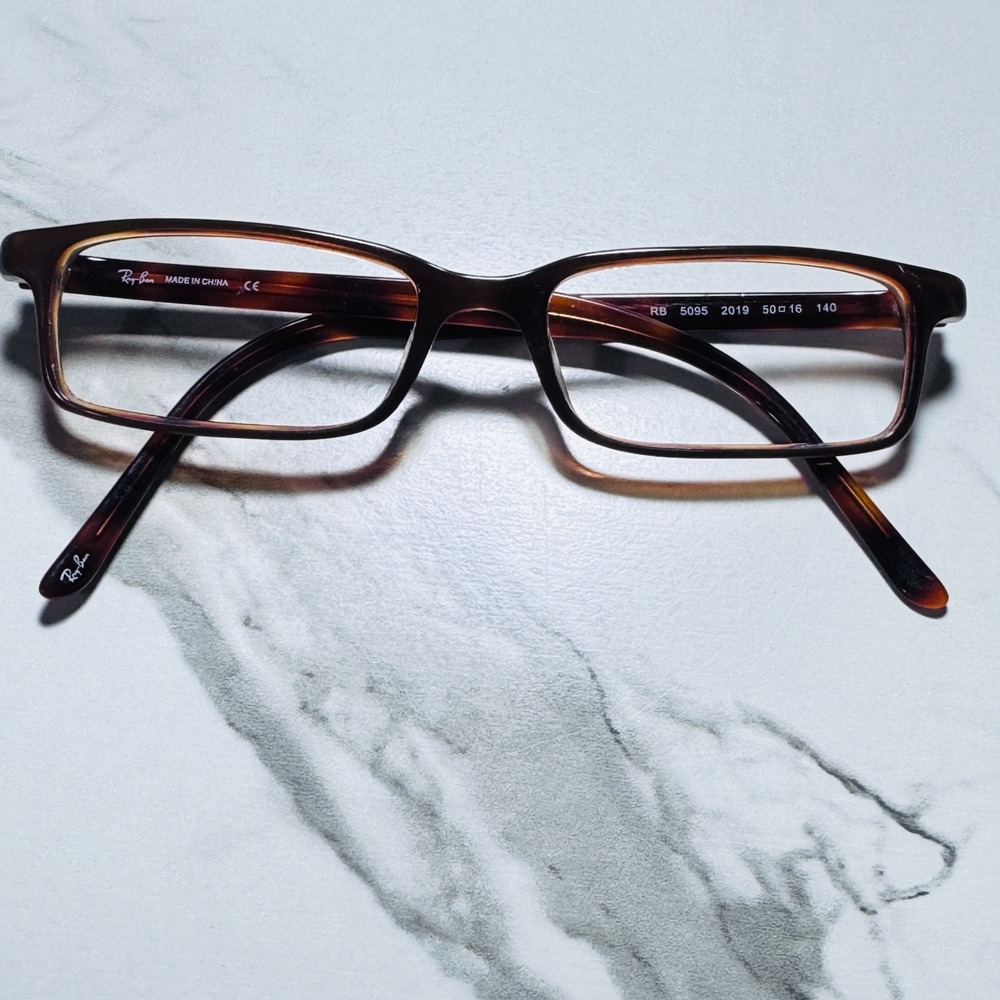 Ray-Ban RB 5095 2019 Tortoise Rectangular Eyeglass Frames 50-16-140